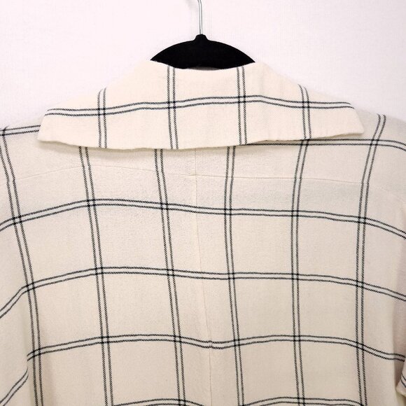 Vince Wool Blend Top Womens XS Oversized Boxy Long Sleeve Blouse Office Casual - Picture 4 of 11